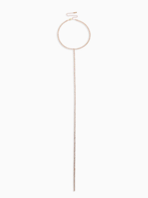 Чокер Лёд притягательный, цвет белый в золоте, 54.5 см