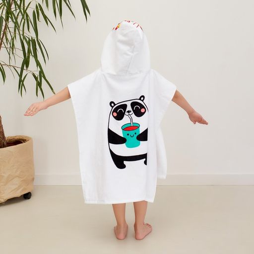 Полотенце-пончо детское махровое Крошка Я Панда 60х120см, 100% хлопок, 300гр/м2  фото 15