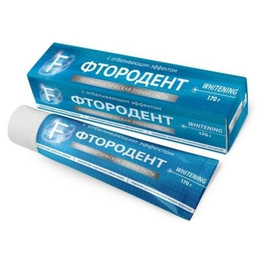 ВИЛСЕН / FV007-10433 / Family Cosmetics Зубная паста "Фтородент F" Отбеливающая (170гр). 36 06.2027