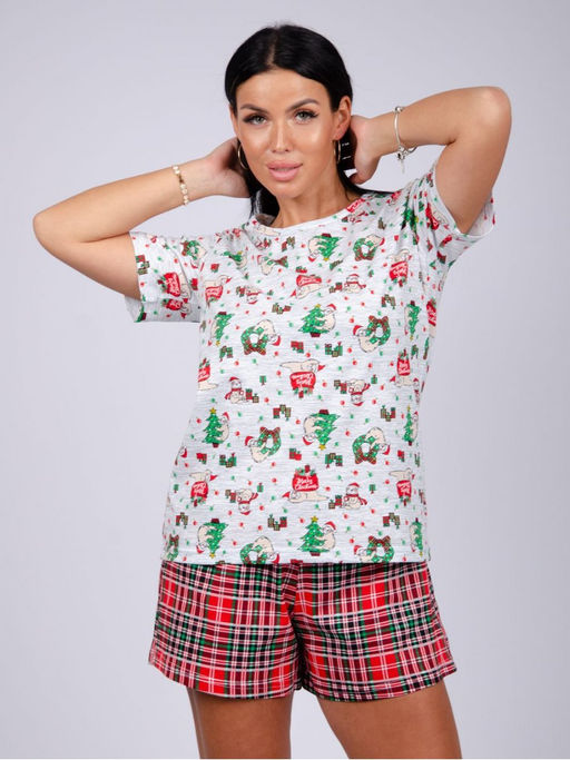 Пижама/домашний костюм ДК-308-красный - Ihomelux фото 5