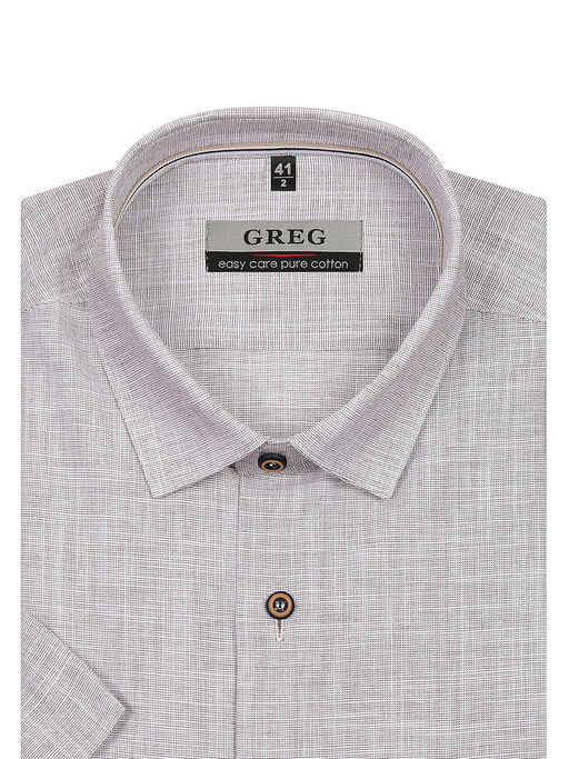 Сорочка мужская короткий рукав GREG 530/201/FL/1p  фото 3