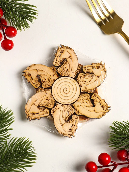 Подставка под горячее «Лошадь Красотка», 11 см, можжевельник