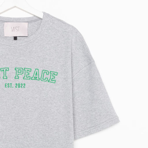 Футболка женская MIST Peace, размер 48-50, серая