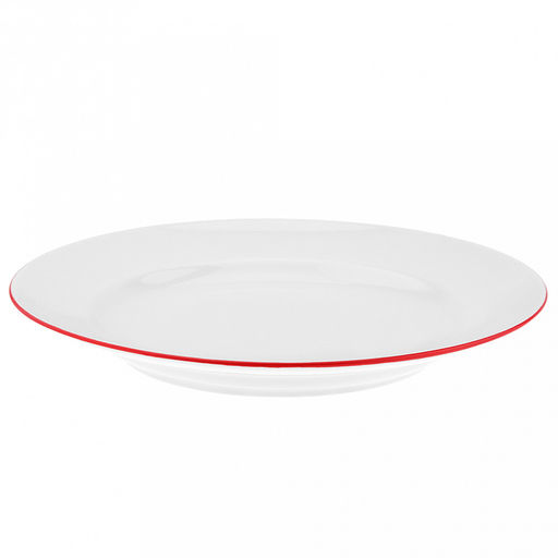 Тарелка мелкая фарфоровая Палитра д265мм, форма Идиллия, красный (Беларусь) - Домашняя мода фото 2
