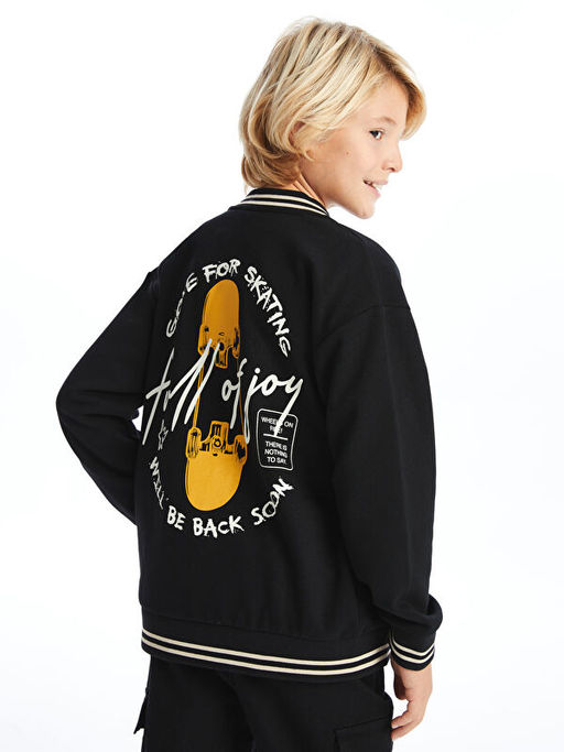 Bask?l? Erkek ?ocuk Kolej Ceket - Waikiki фото 5