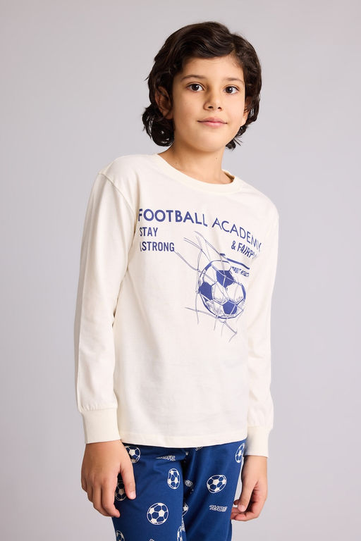 %100 Pamuk Hayvan Desenli 2li Pijama Tak_m_ Erkek Bebek - Defacto фото 3