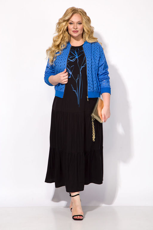 Костюм Liliana 1421к василек+черный фото 2