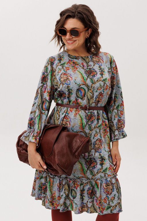 Платье ANELLI 1775 экзотический серый