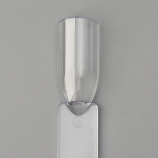 Палитра для лаков на кольце, 50 ногтей, форма мягкий квадрат, прозрачная