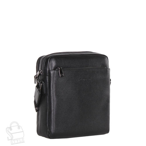 Сумка мужская кожаная 66309H black Heanbag в Новосибирске