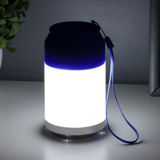 Ночник «Фоси» LED 5 режимов от батареек 3хААА бело-синий 6.5×6.5×11.5 см
