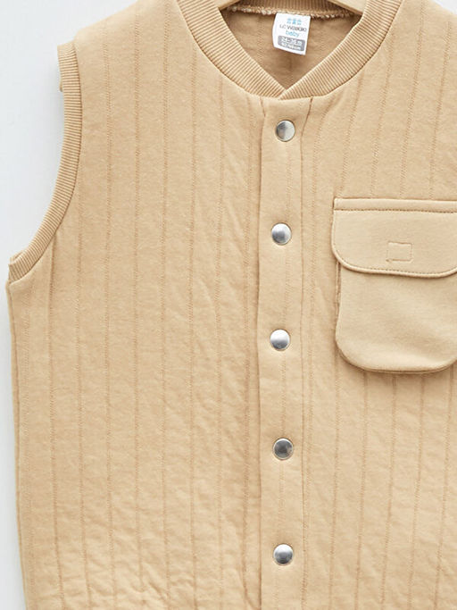 Bisiklet Yaka Erkek Bebek Yelek - Waikiki фото 3