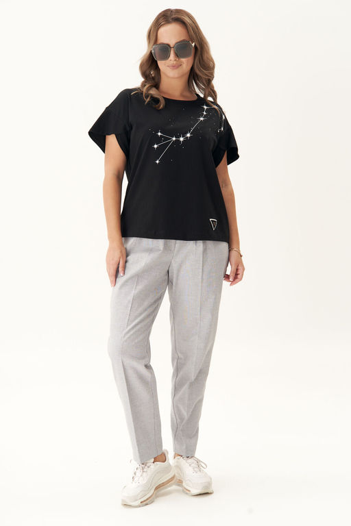 Футболка Fantazia Mod 4810 черная  фото 5