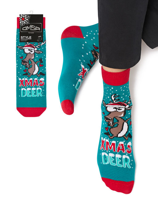 (Omsa) Omsa Style 515 нос.муж. Новый Год