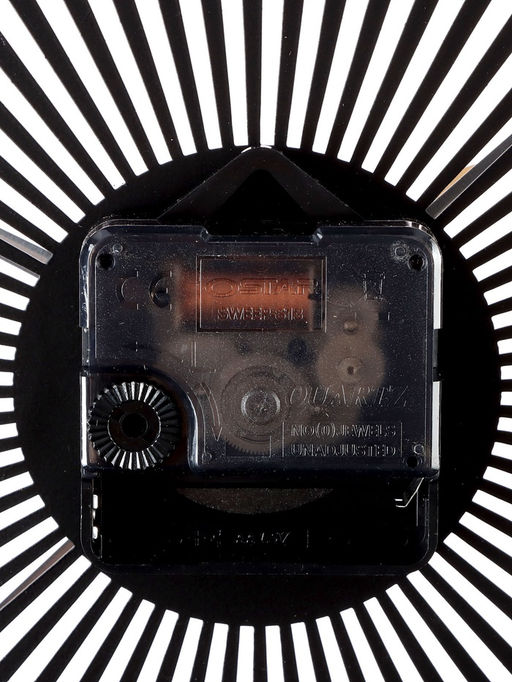 Часы настенные интерьерные «Вихрь», бесшумные, плавный ход, d=40 см, металл, чёрные