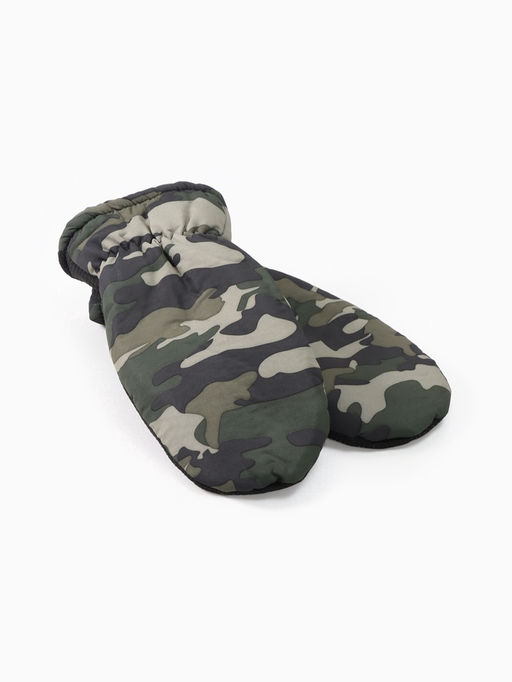 Варежки зимние мужские, размер 25 см, хаки