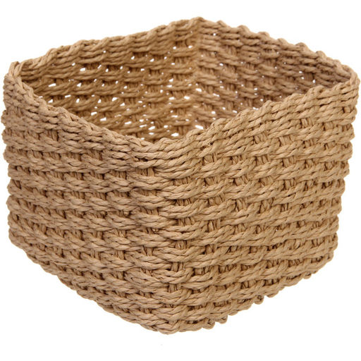 Корзинки интерьерные для хранения 3шт в наборе "ФРАТТО", цвет кофейный, 13*10/17*12/20*14см (лейбл)