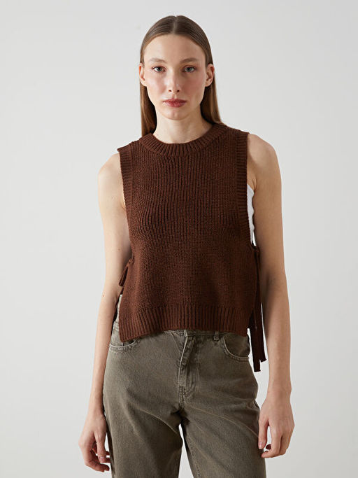 Bisiklet Yaka Kad?n Triko S?veter