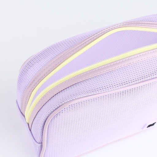 Косметичка на молнии сетчатая, с ручкой, Best, сиреневая - Simaland фото 3