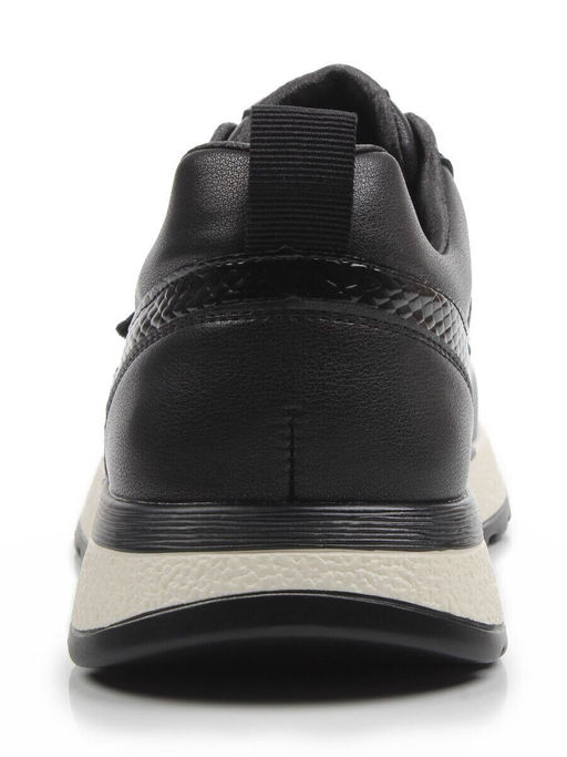 03-A238-1 BLACK Кроссовки женские (натуральная кожа)