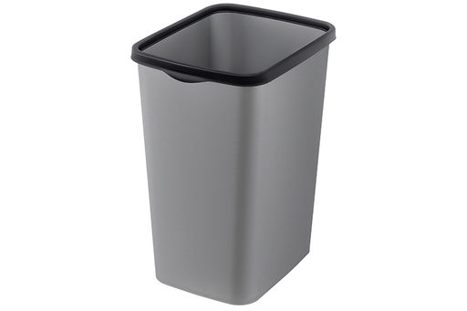 Ведро для мусора с фиксатором 33 л 36*28*45,5 см Тандем сер.металлик/черный (модель 843358) - Elan gallery фото 7