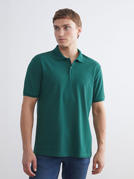 Polo Yaka K?sa Kollu Pike Erkek Ti??rt
