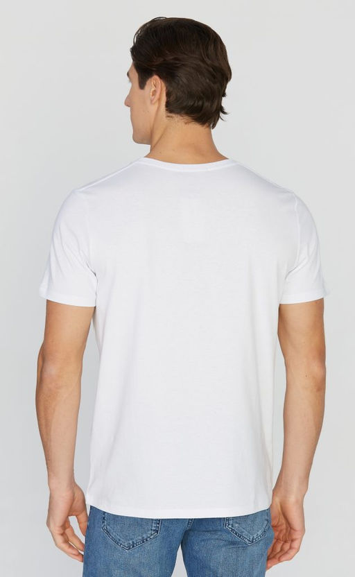 Футболка мужская с принтом F011-06b-587 белая - Fine joyce фото 2