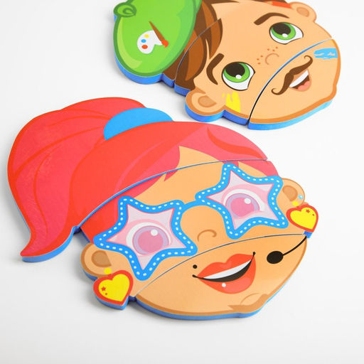 Пазлы мягкие для малышей «Поменяй местами», 9 деталей, Крошка Я, МИКС