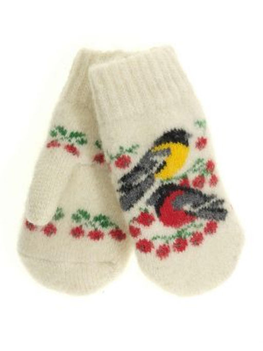 Варежки детские круговые Снегирь и синица 0504-4 - Рассказовские варежки фото 5