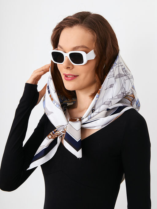 Большой, мягкий, тонкий и очень нежный двусторонний платок с рисунком. - Tantino фото 12