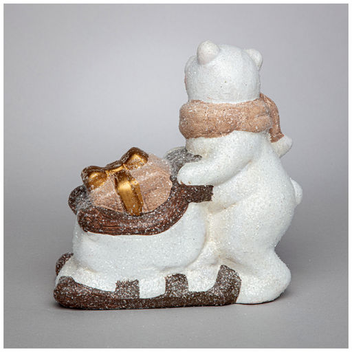 ФИГУРКА БЕЛЫЙ МИШКА 13,5*6,5*13 СМ - Lefard фото 4