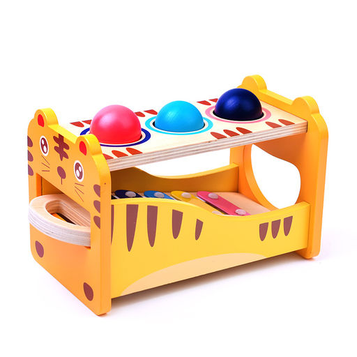 Стучалка-металлофон Тигренок в коробке - Щепочка фото 3