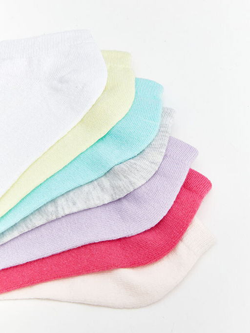 Basic K?z ?ocuk Patik ?orap 7li