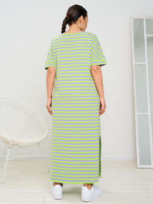 Платье женское MR025SS3 l.green/violet - Maxroses фото 3