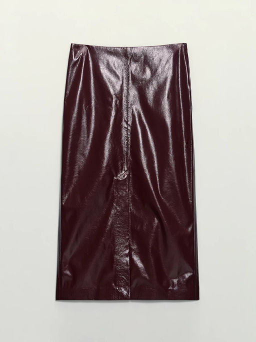 Юбка миди из искусственной кожи / Zarina