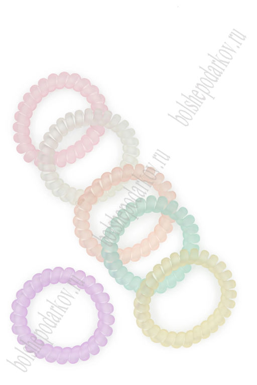 Резинки-пружинки для волос 5,5 см (12 шт) SF-7806, ассорти №2