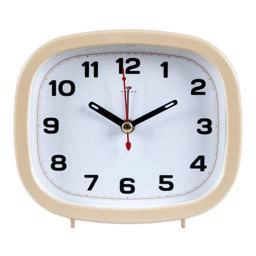 Будильник-часы настольные «Классика», дискретный ход, 12.5×10.5 см, от батарейки АА