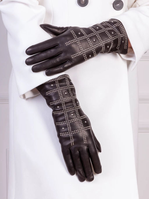 Перчатки женские ш+каш. IS01436 black - Eleganzza фото 3