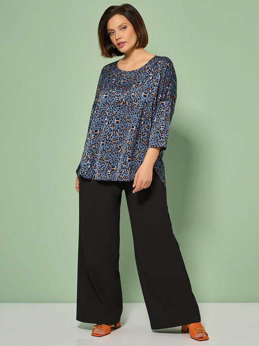 Блузка 0250-2а темно-голубой - Aquarell фото 29