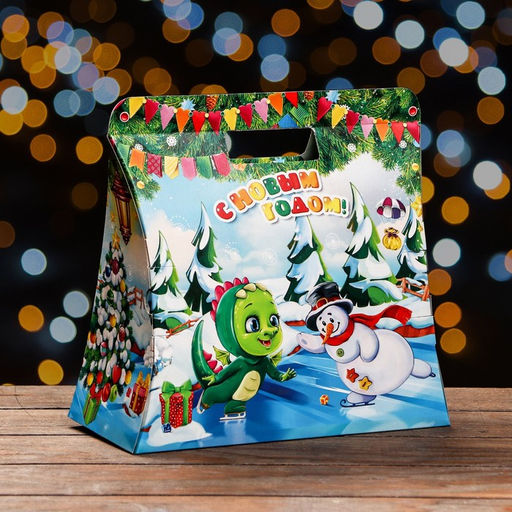 Цена за 5 шт. Подарочная коробка На катке 20,5 х 24 х 11,7 см - Simaland фото 6