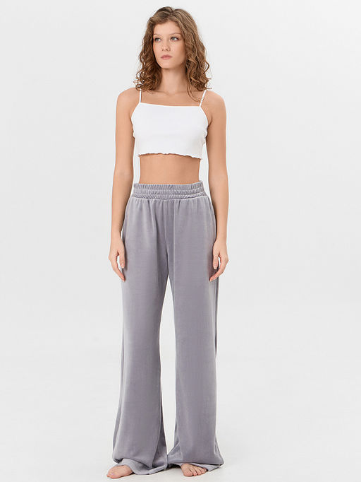 Брюки женские велюровые серые - Mark formelle фото 2