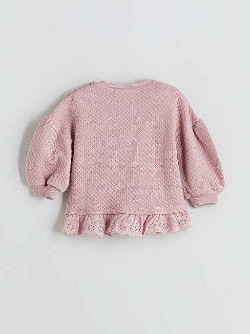 Desenli F?rf?rl? K?z Bebek Sweatshirt