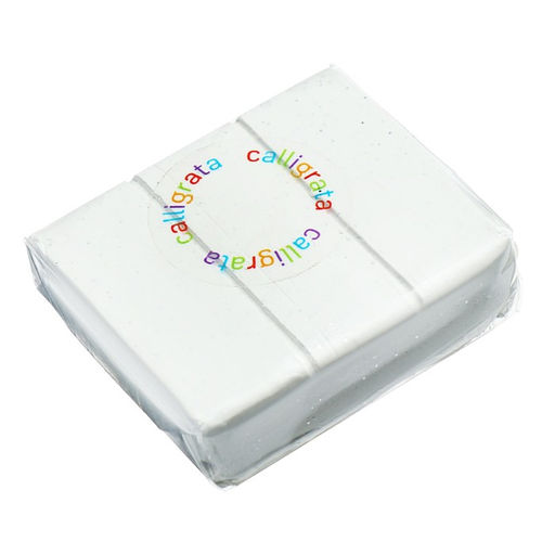 Полимерная глина Calligrata, 50 г, с эффектом камня, снежный мрамор, с блёстками, с перламутром