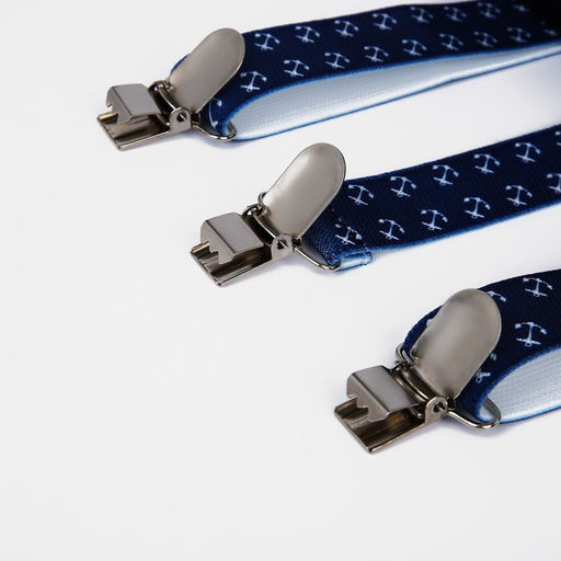 Подтяжки детские, ширина 2.5 см, цвет синий - Simaland фото 3