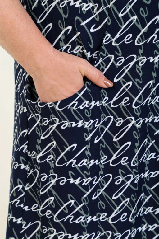 Халат женский, цвет синий