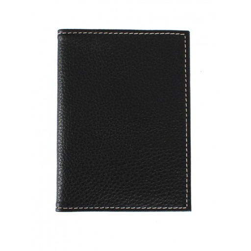 Обложка для авто+паспорт Croco-АВ-108 натуральная кожа черный флотер (40/1) 264323  фото 2