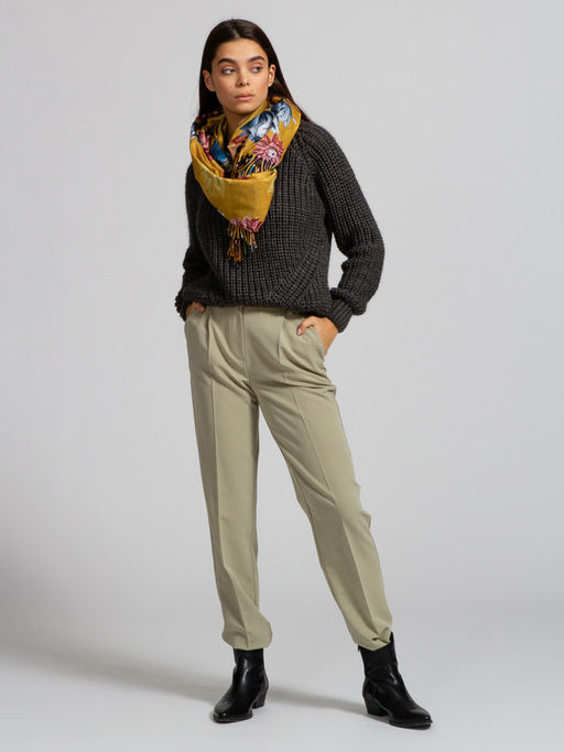 В составе шерсть. Большой теплый двусторонний палантин - Tantino фото 7