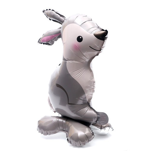 Воздушный шар фольгированный 15" «Заяц», на подставке, под воздух