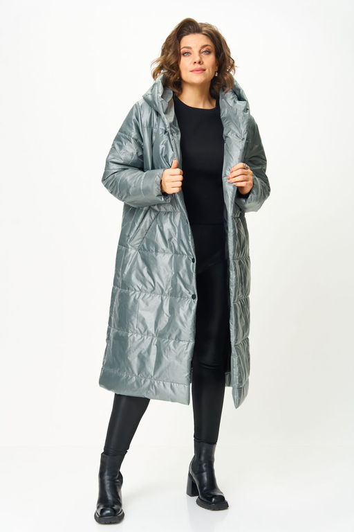 Пальто Anastasia Mak 3011 мох фото 2