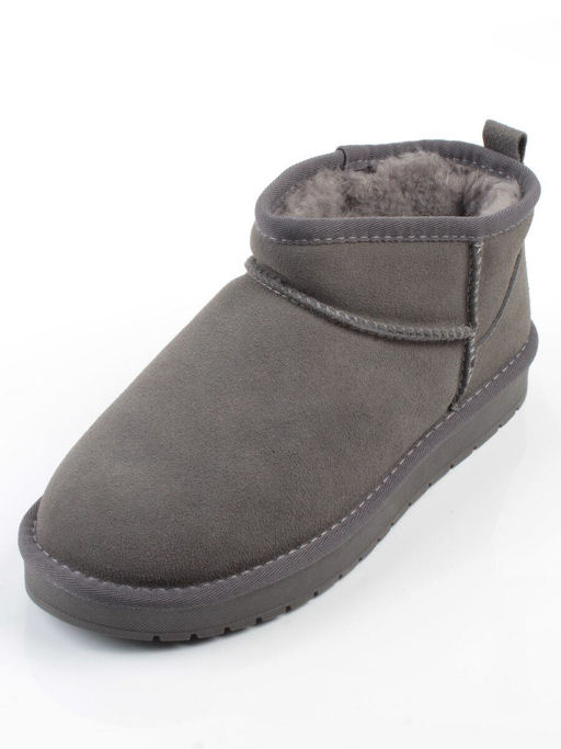 04-PF8300-5 GRAY Угги женские (натуральная замша, 100% шерсть)